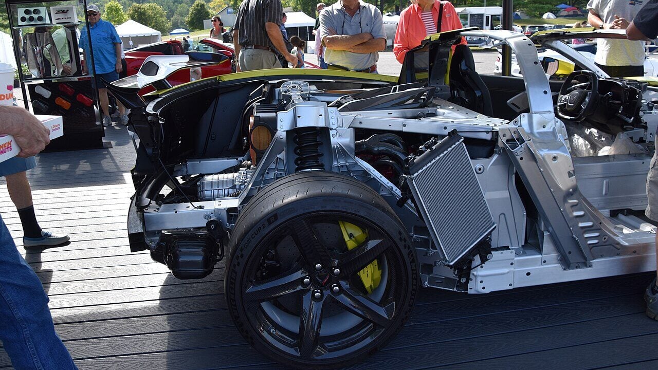 C8 Corvette mid-engine layout.