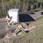 colorado highway closes after home falls off truck