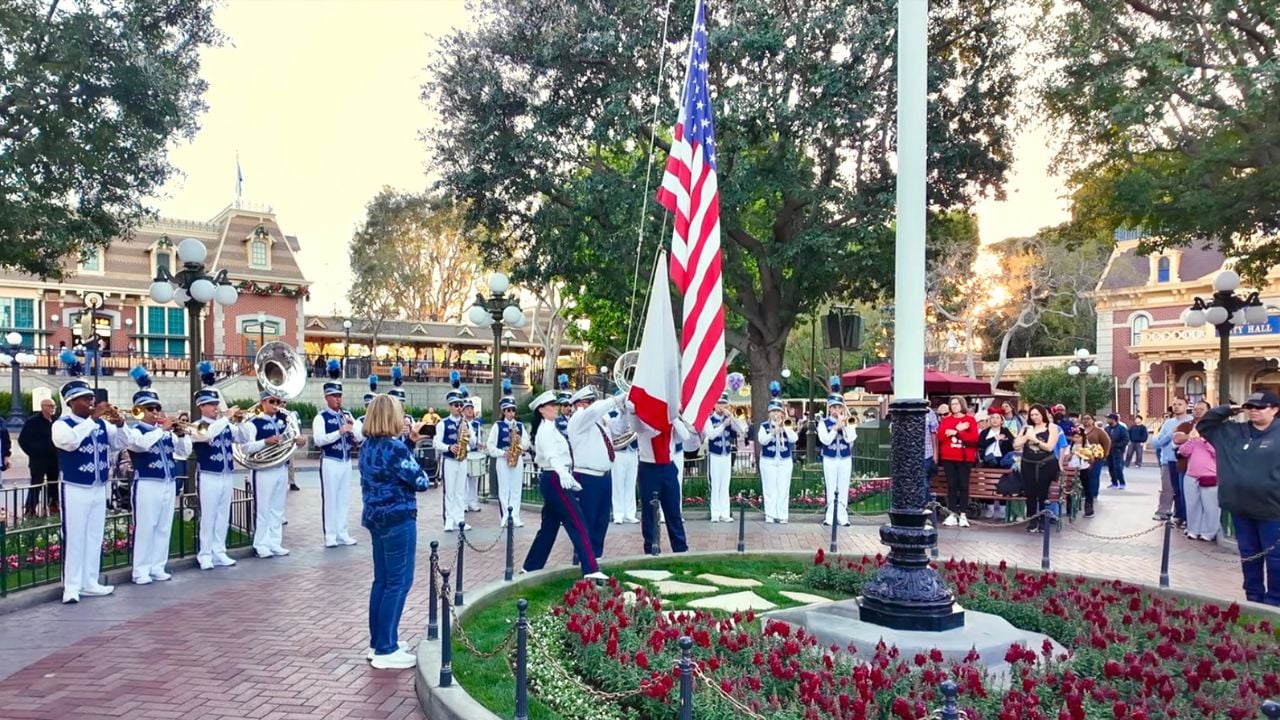 Disneyland Flag Retreat Ceremony