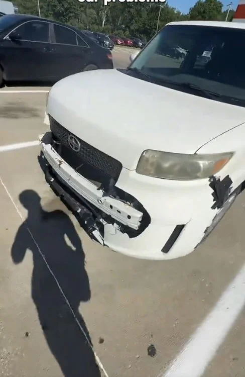 Duct Tape Toyota Front View