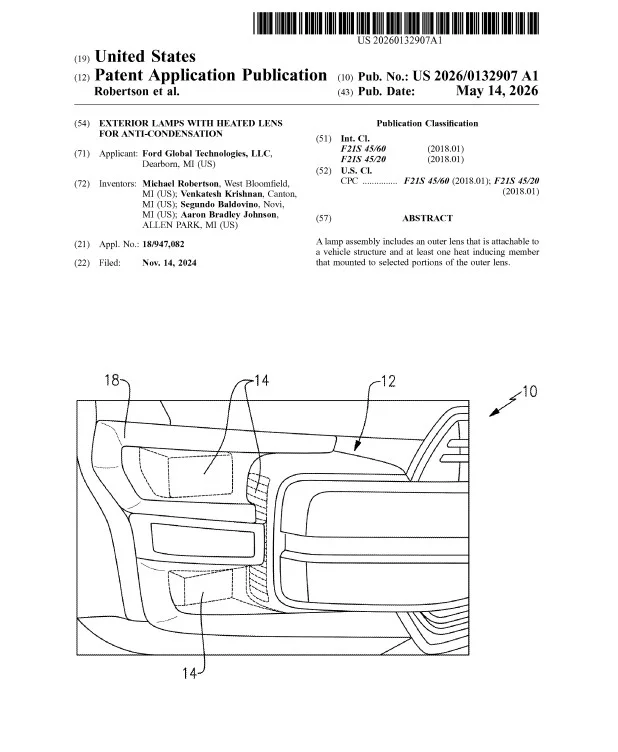 Ford Headlight Patent