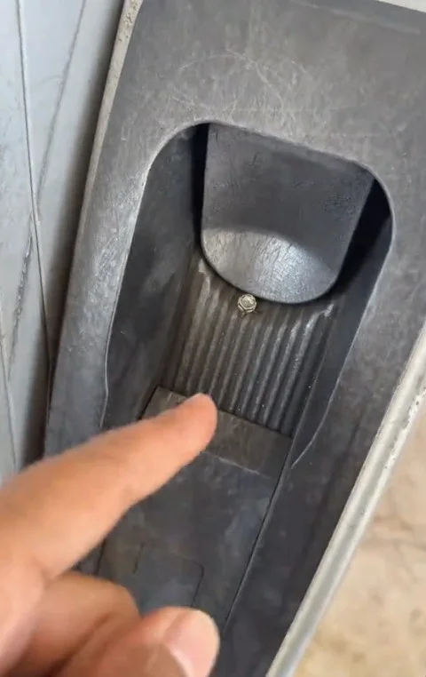 Gas Pump Scam Close Up Screw