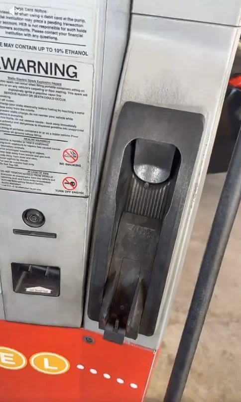 Gas Pump Scam Close Up