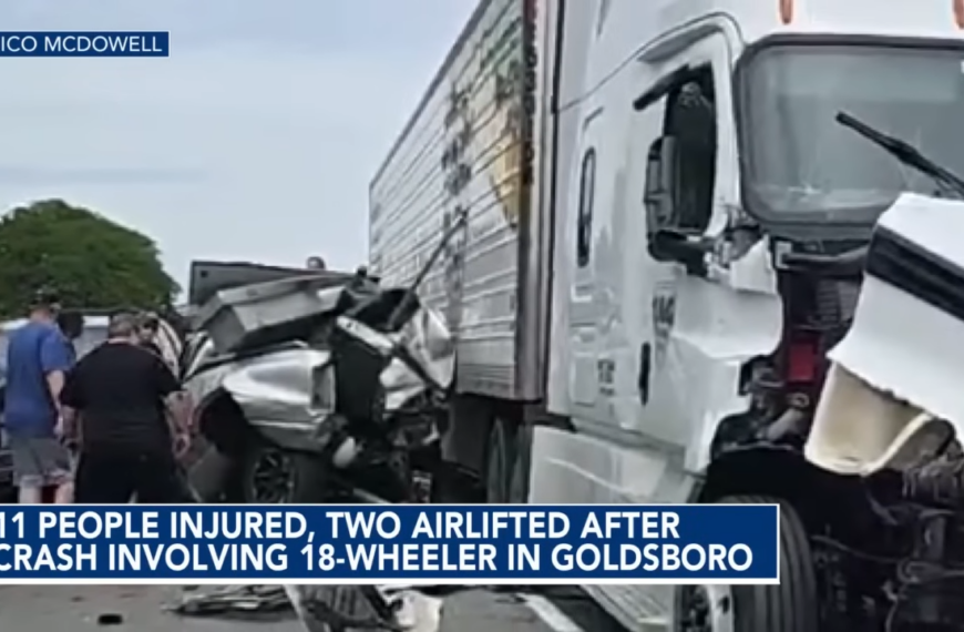 tractor trailer crash