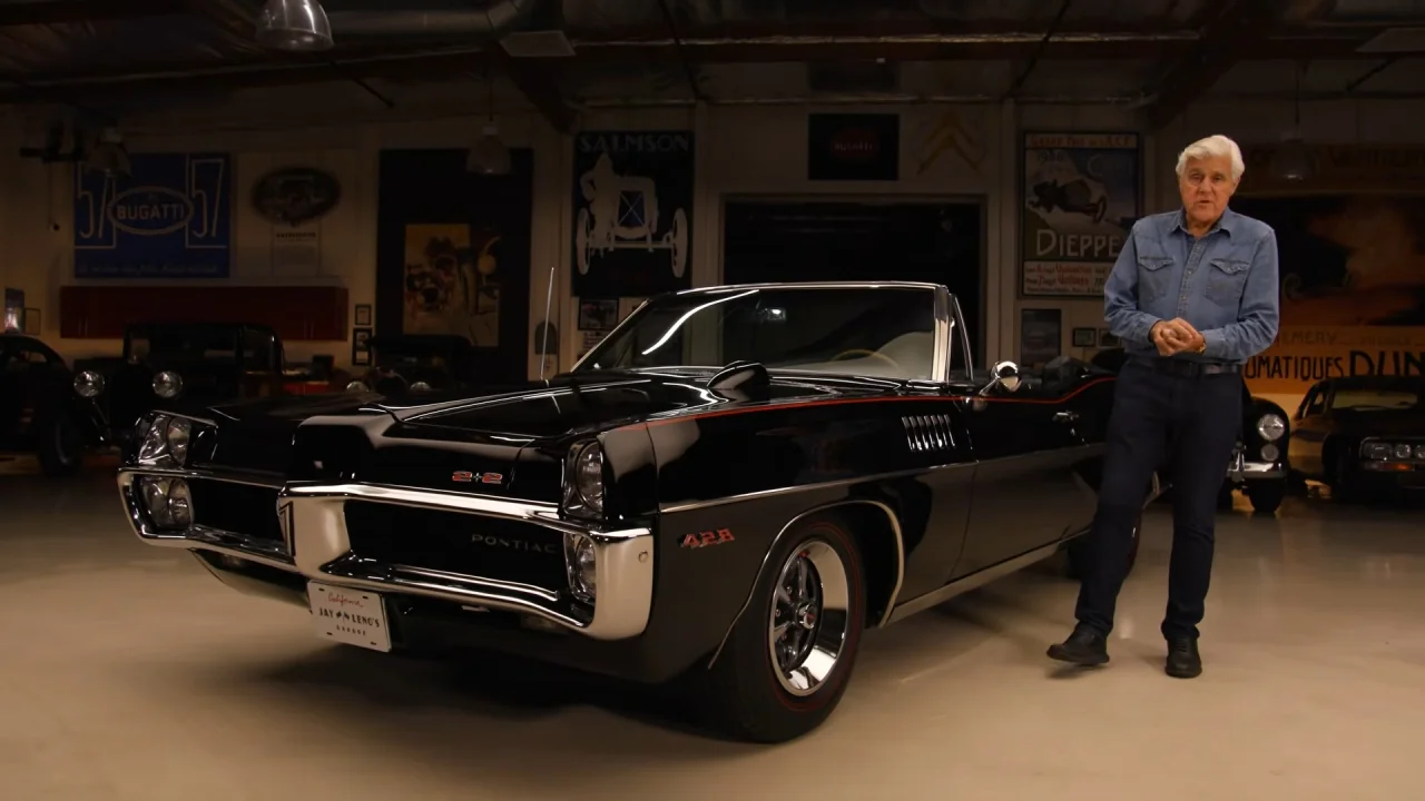 Jay Leno with his 1967 Pontiac 2+2 HO Front View