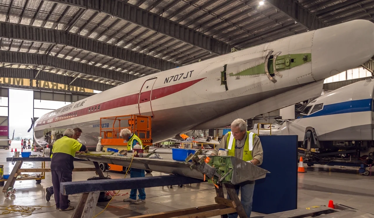 John Travolta Boeing 707 in Australia Rear