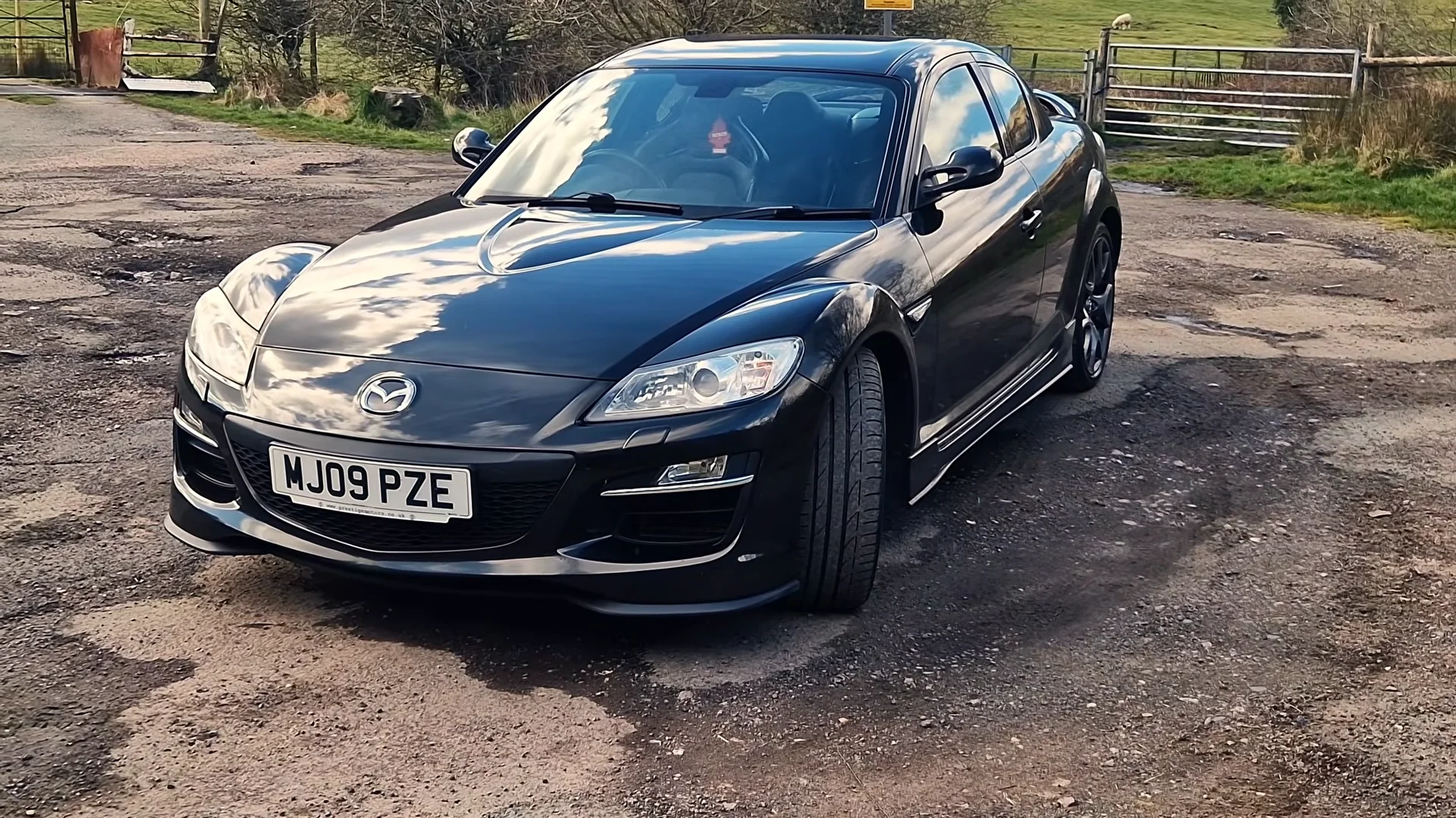 Mazda RX-8 Black Front View