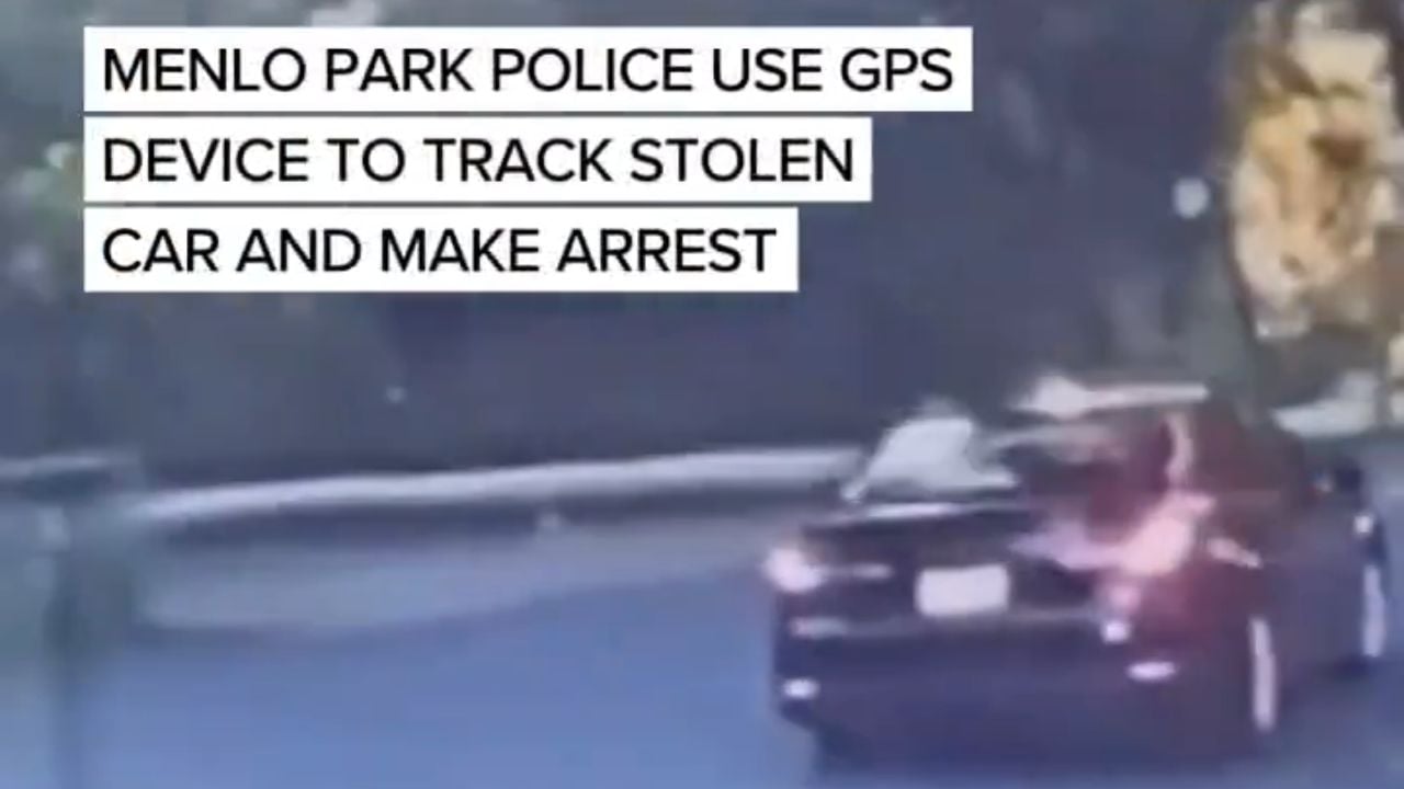 Officers deploy tracking device to avoid high-speed pursuit.