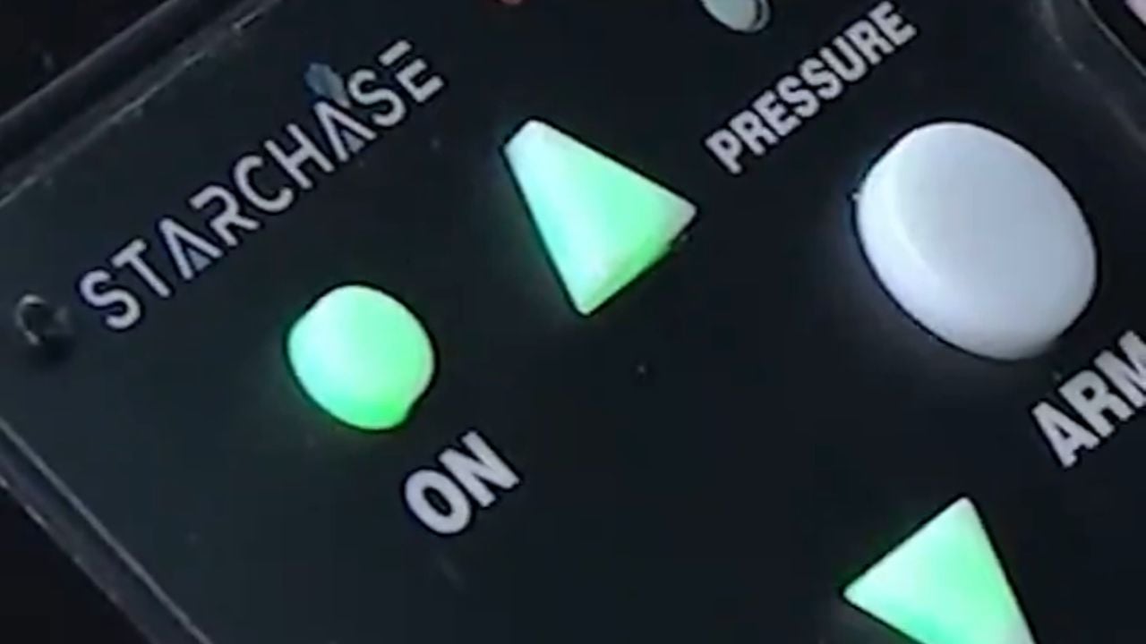 Officers deploy tracking device to avoid high-speed pursuit.