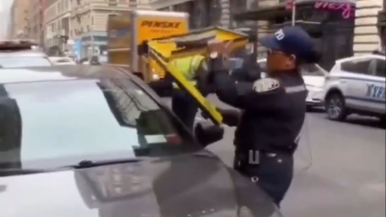 NYPD’s Giant Windshield Clamp Sparks Debate Over Parking Enforcement Tactics.