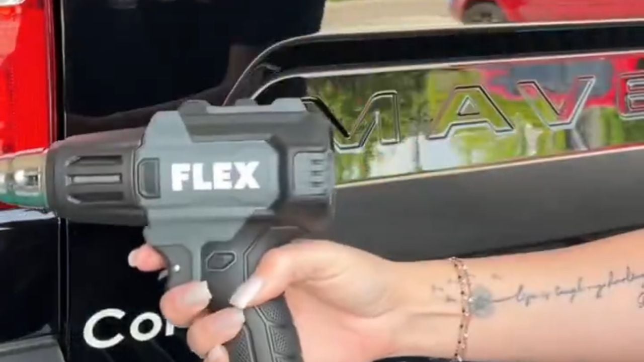 That dealer sticker has to go. One heat gun, one Ford Maverick, and a very relatable viral video.