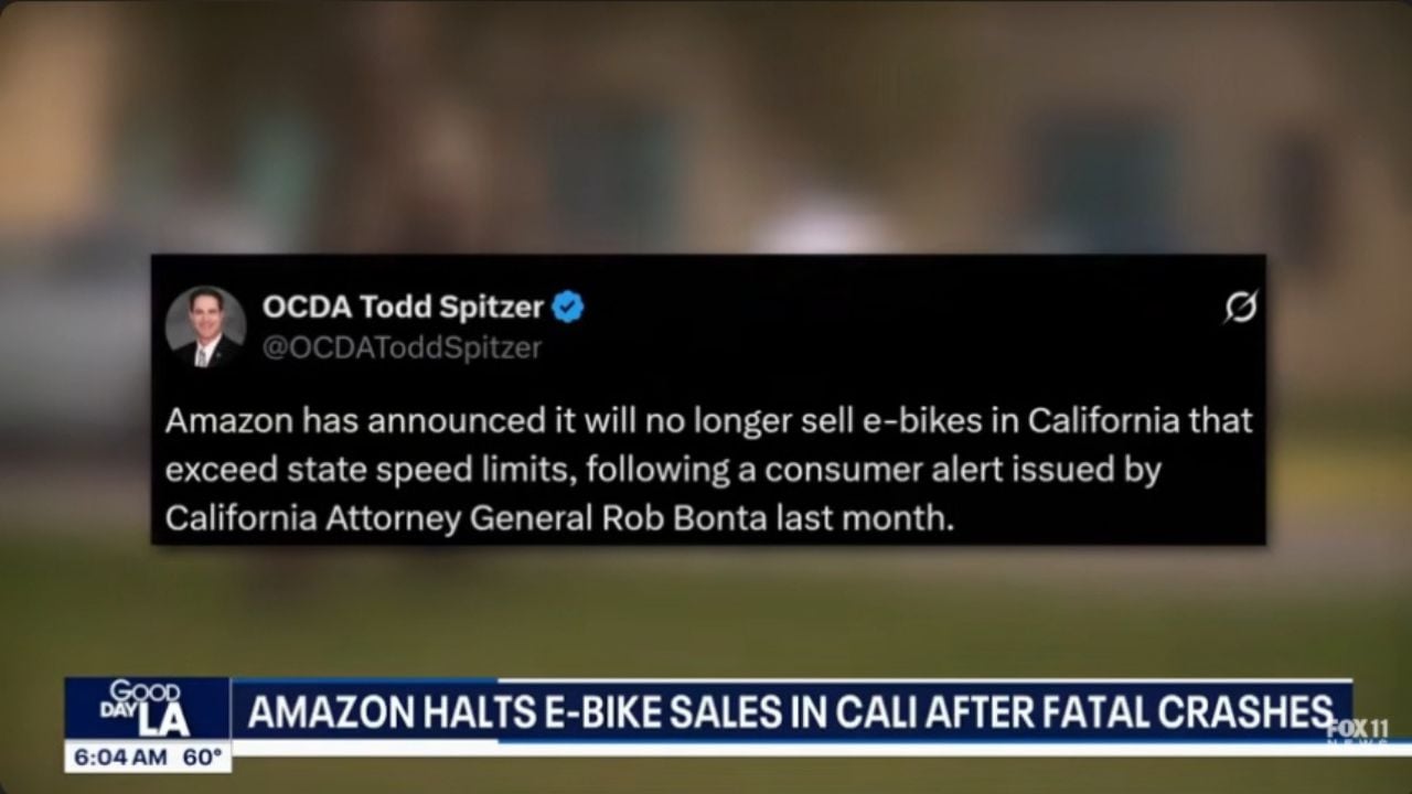 Amazon Pulls High-Speed E-Bikes from California Marketplace After Fatal Teen Crashes.