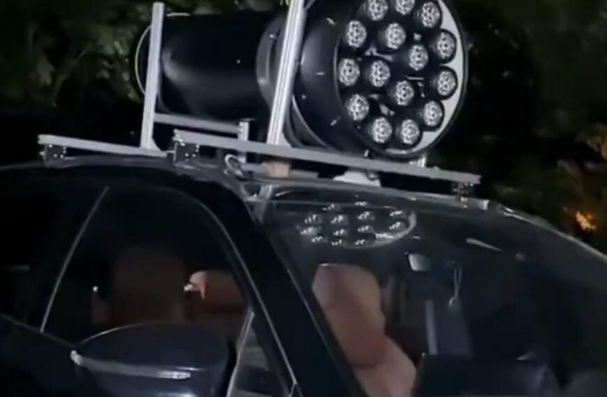 Annoying High Beams? Would You Mount a 500,000-Lumen Light on Your Car to Fight Back?