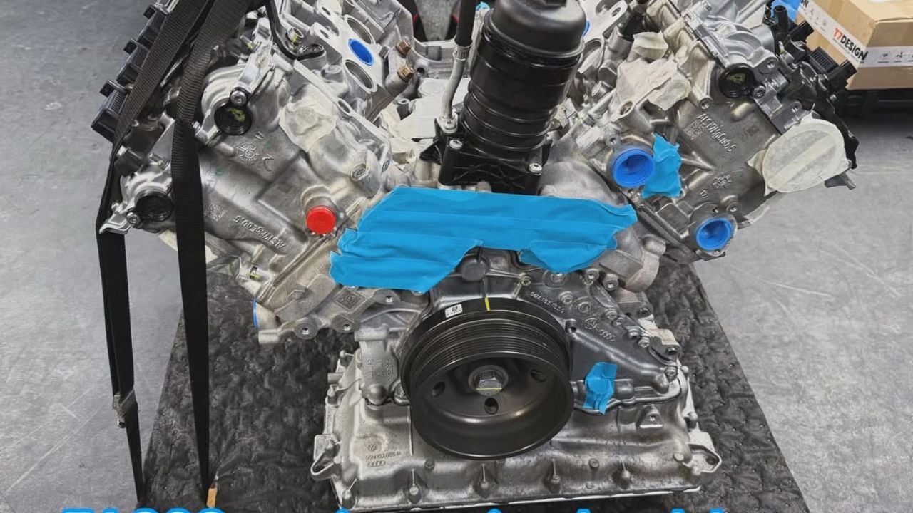 Audi S4 EA839 twin turbocharged V6.