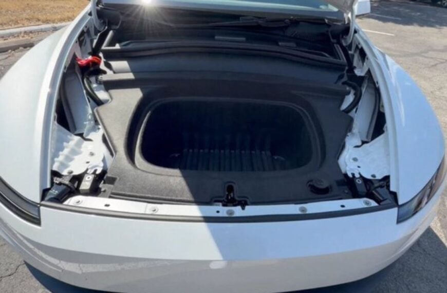 Tesla Model Y Juniper frunk.