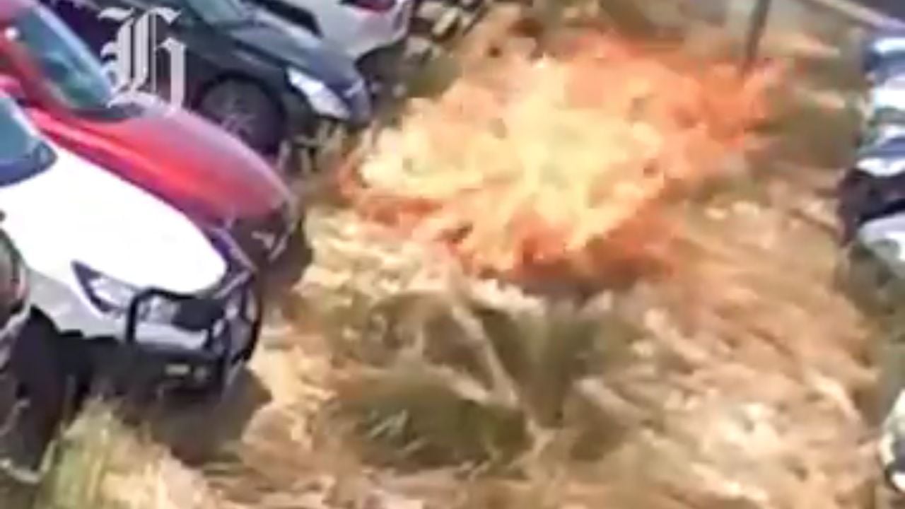 Don't park over dry grass. This hospital parking lot fire shows why.