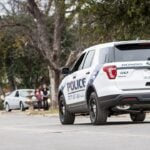 Police SUV.