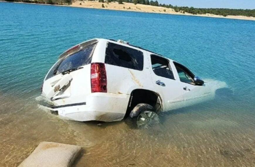 SUV Joyride Ends Half-Submerged in Infamous New Jersey Pit