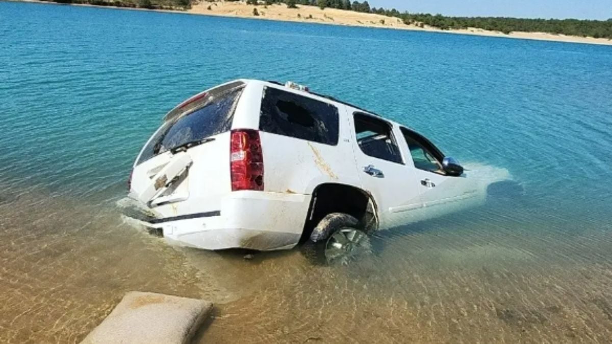 SUV Joyride Ends Half-Submerged in Infamous New Jersey Pit