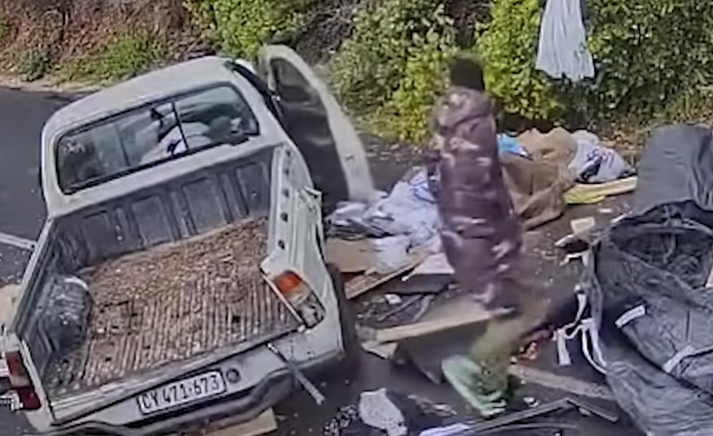 truck in south africa flies off cliff