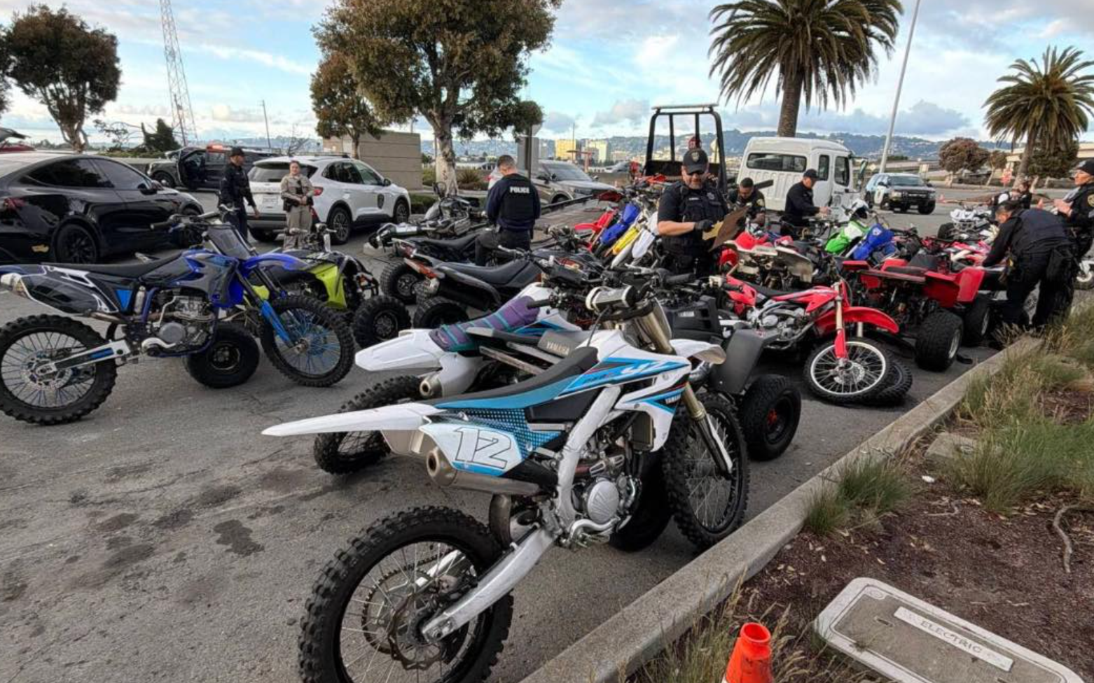 multiple arrests and over 70 ATVs and dirt bikes confiscated