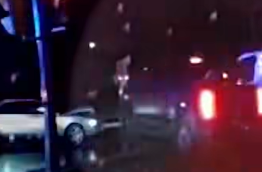 two tow trucks race and crash