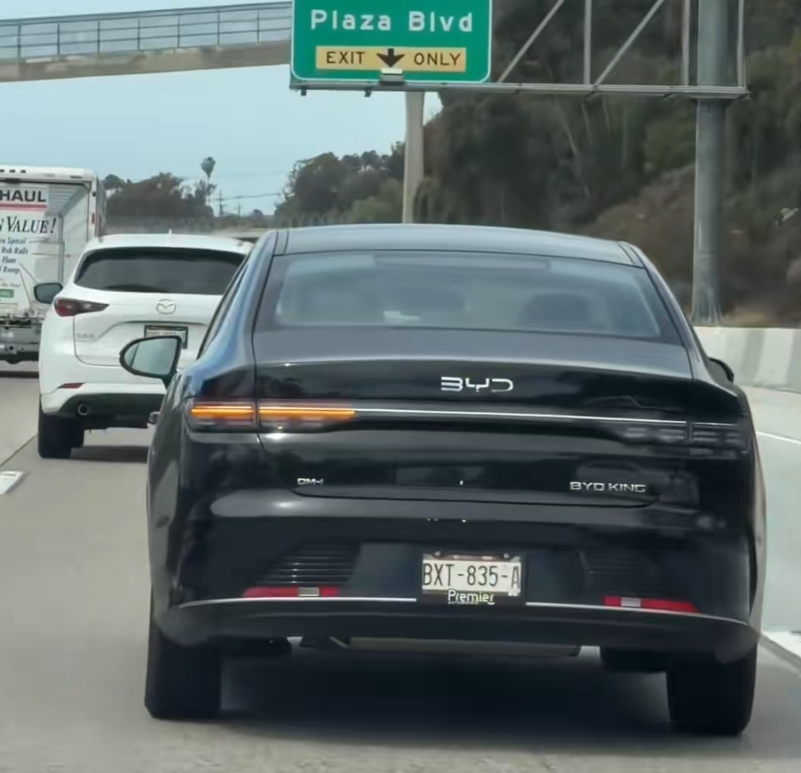 BYD on road in mexico