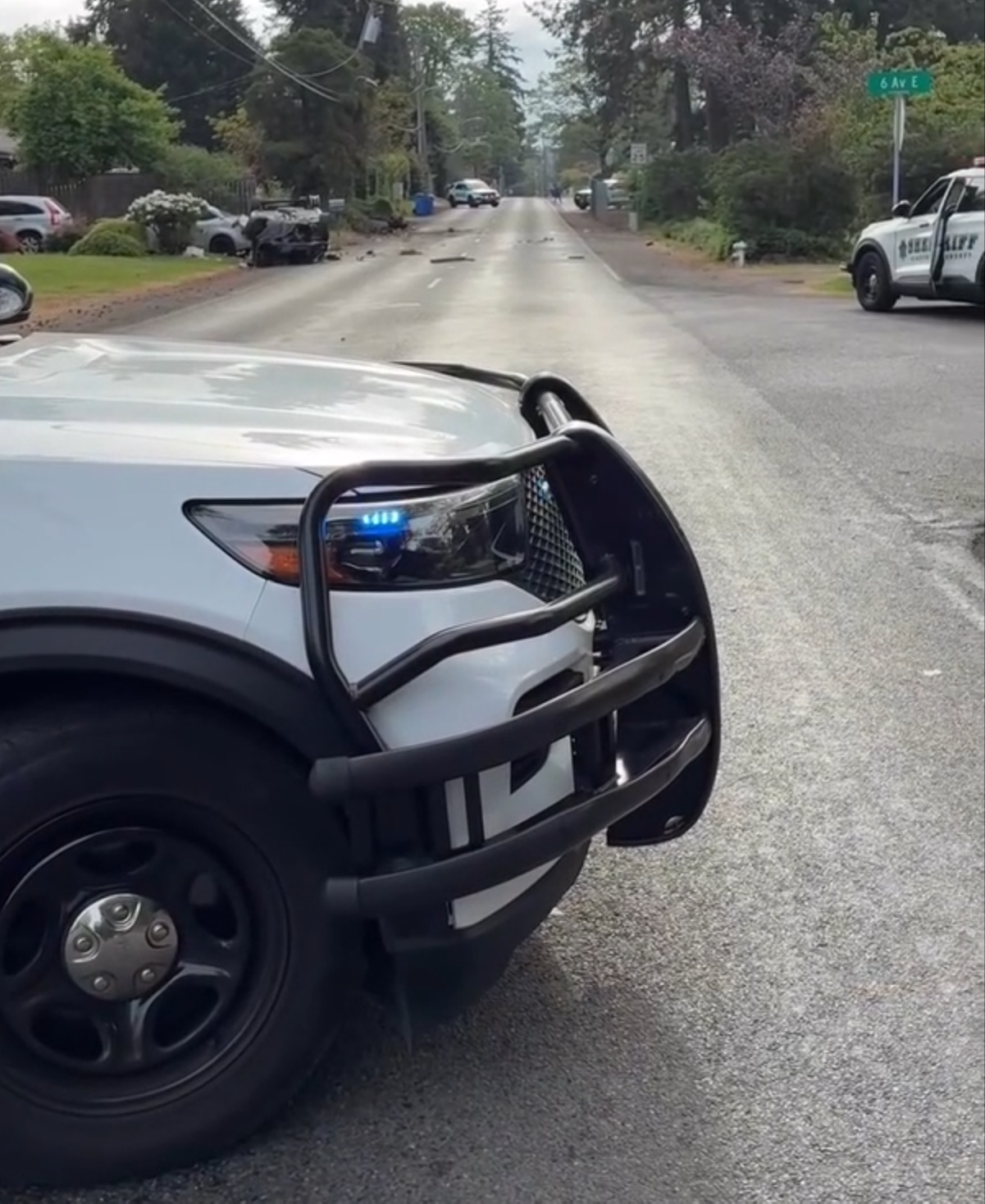 cars respond to fatal crash
