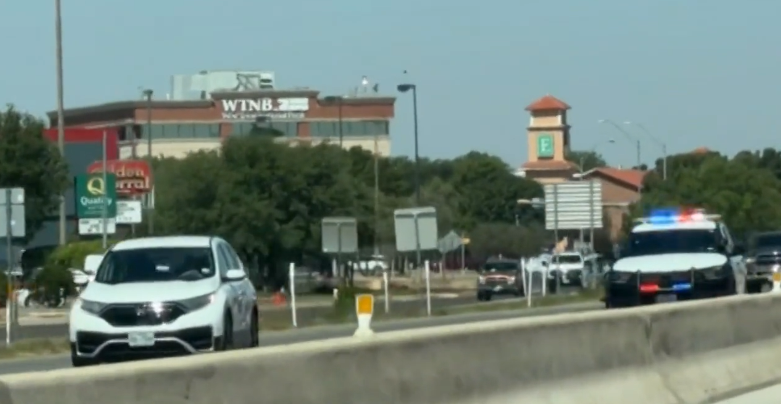 police chase pedestrian hit