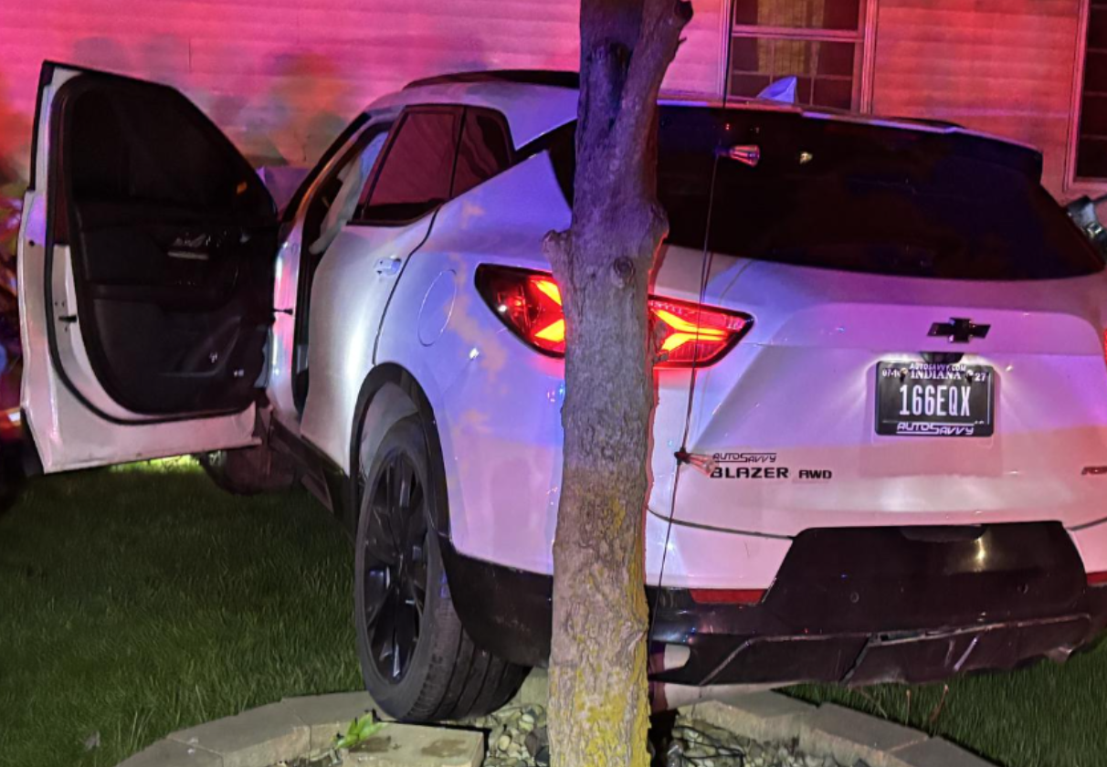 car chase ends in airborne