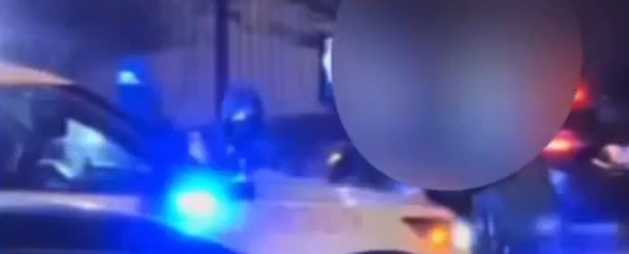car rammed in takeover