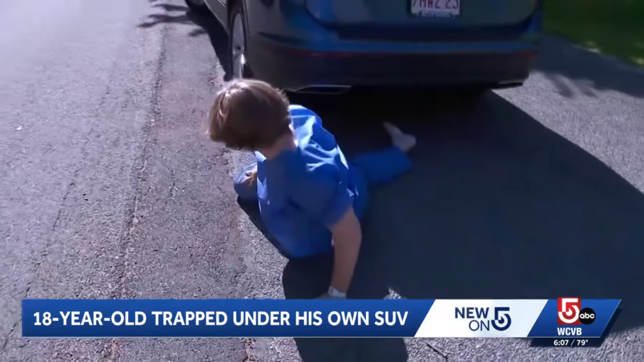 Man trapped under SUV