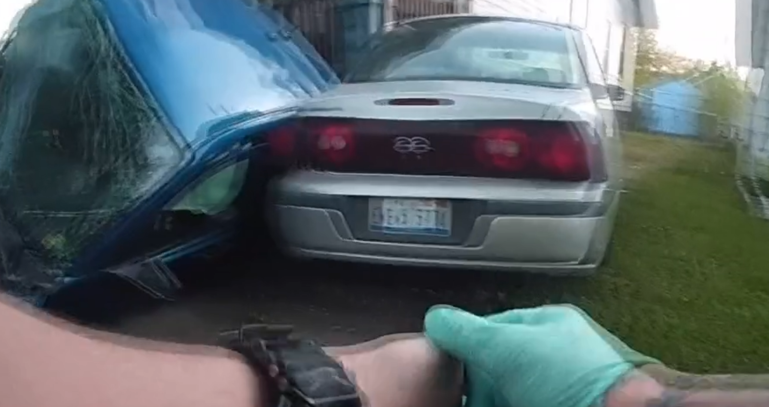 woman rescued from car by police