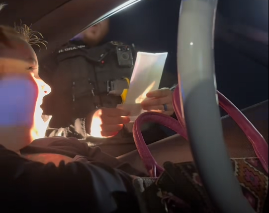 mustang gets pulled over for exhaust