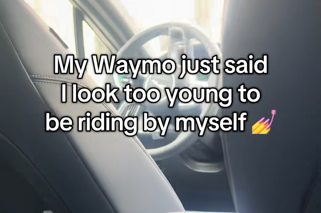 woman gets carded by waymo
