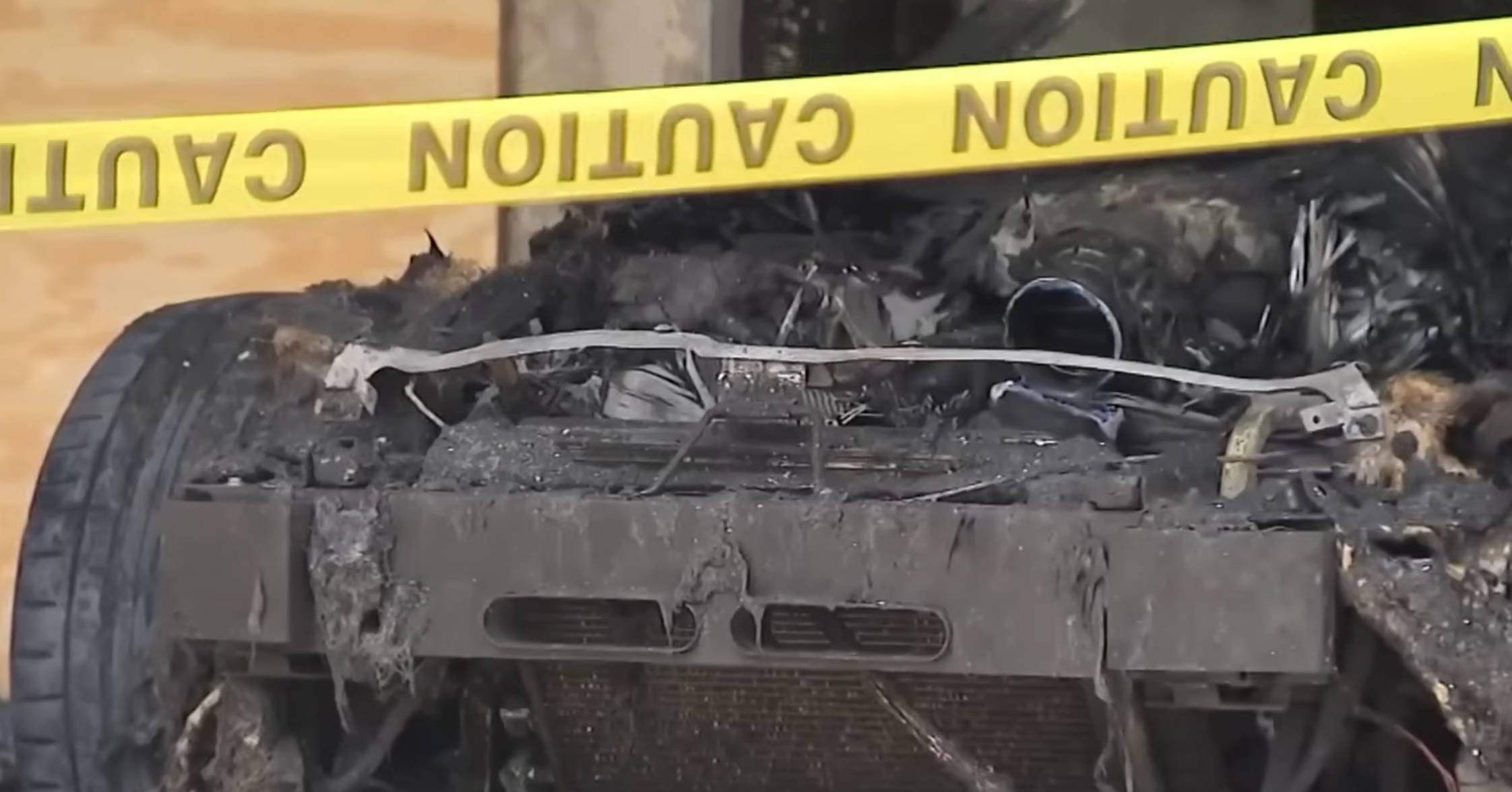 corvette fire burns down house