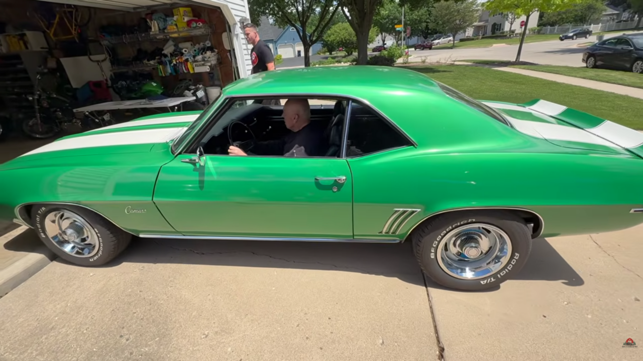 Green Chevy Camaro