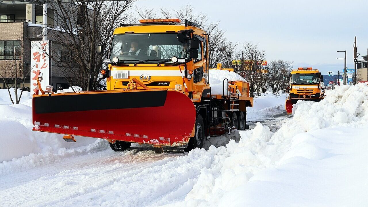 Snow removal trucks.