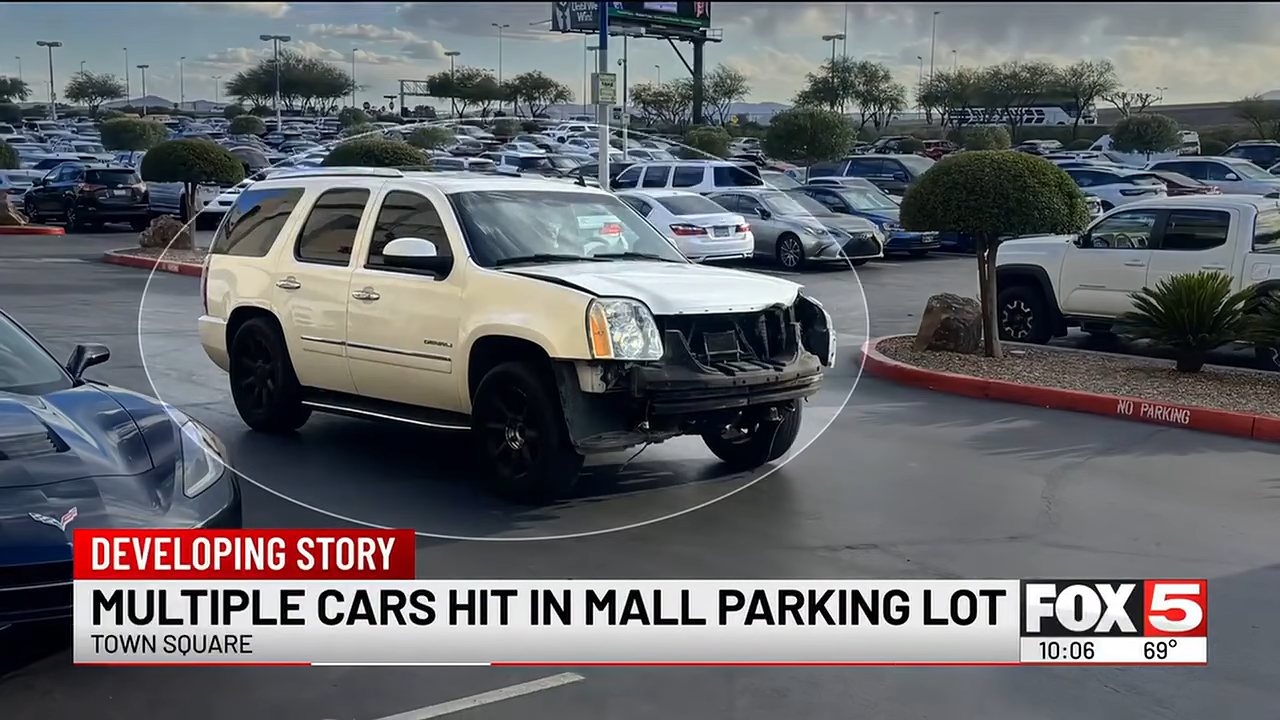 DUI hits multiple vehicles in town square