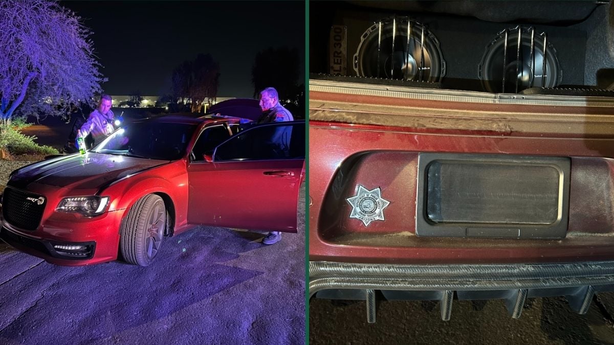 The Junior Trooper Sticker and a Disappearing License Plate Didn’t Exactly Help During This 130 Mph Police Chase