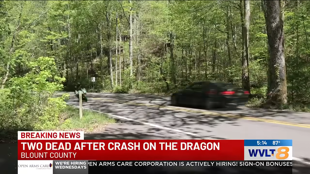 two dead after tail of the dragon crash
