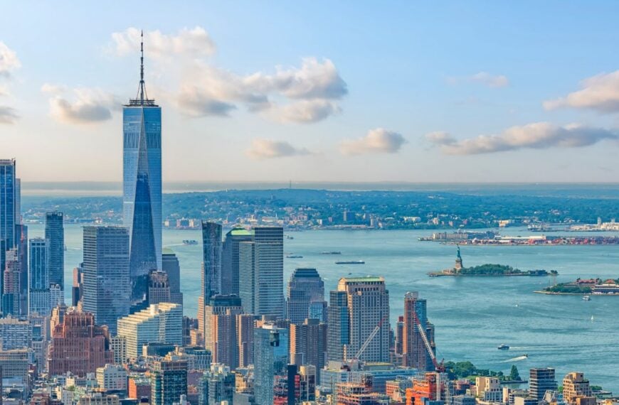 The skyline of New York City, United States