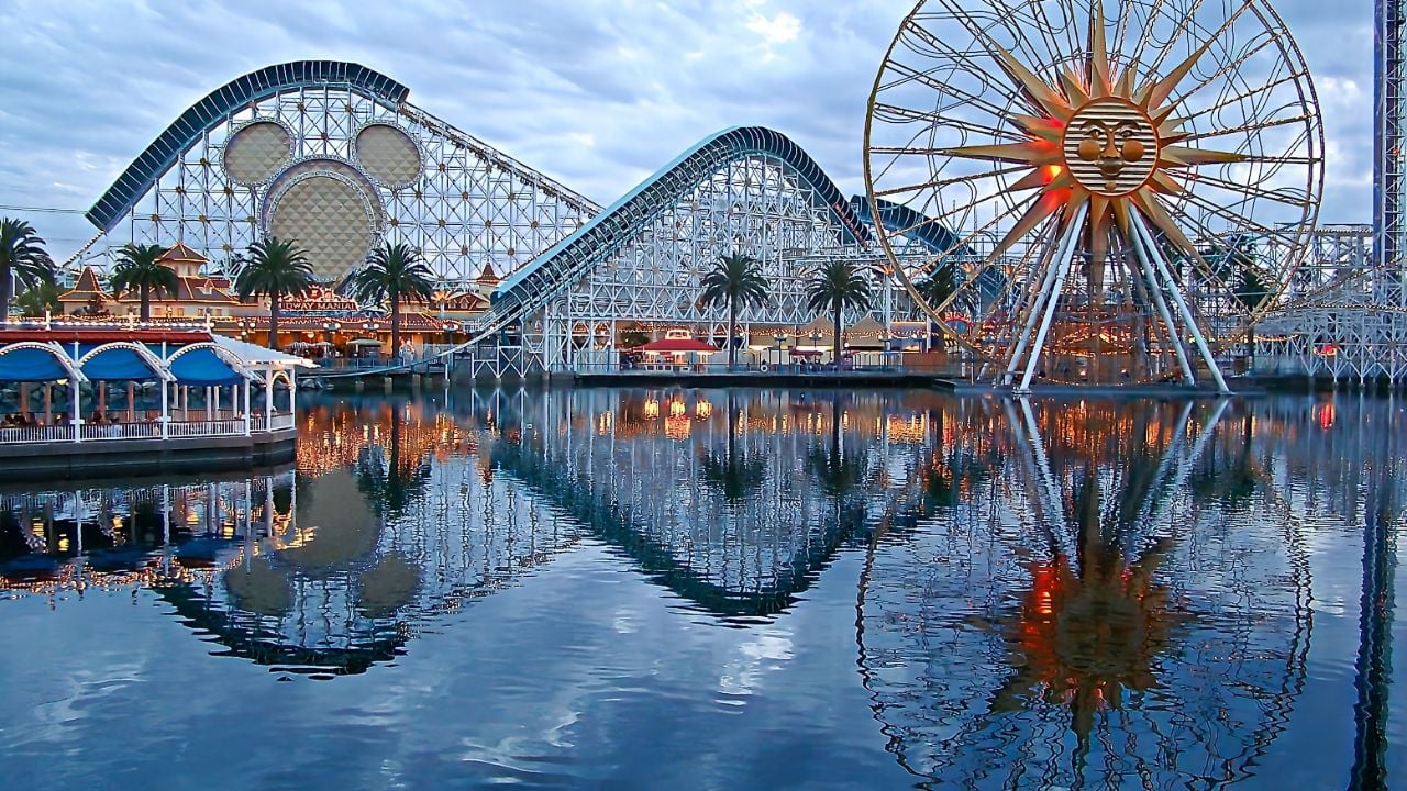Entrance gate at Disney California Adventure in Anaheim, California