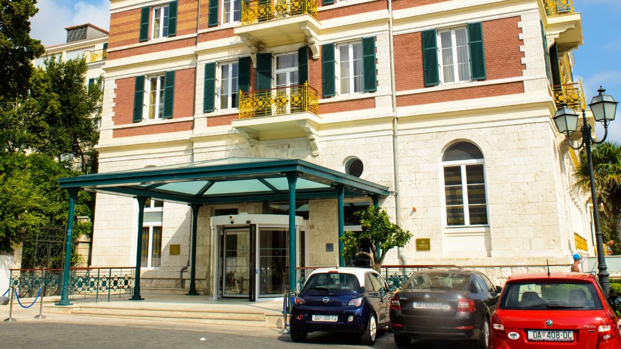 Hotel near the Pile Gate of Dubrovnik Old Town in Croatia