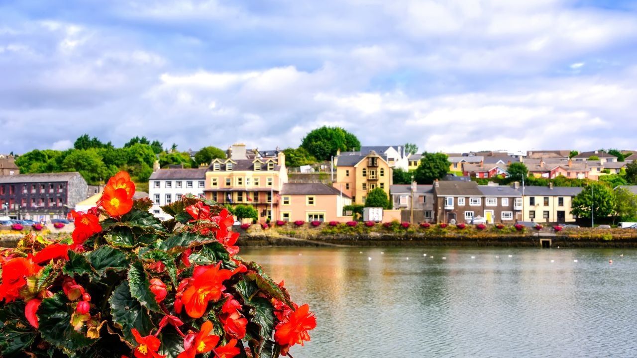 Coastal village of Kinsale in County Cork, Ireland, with the River Bandon nearby