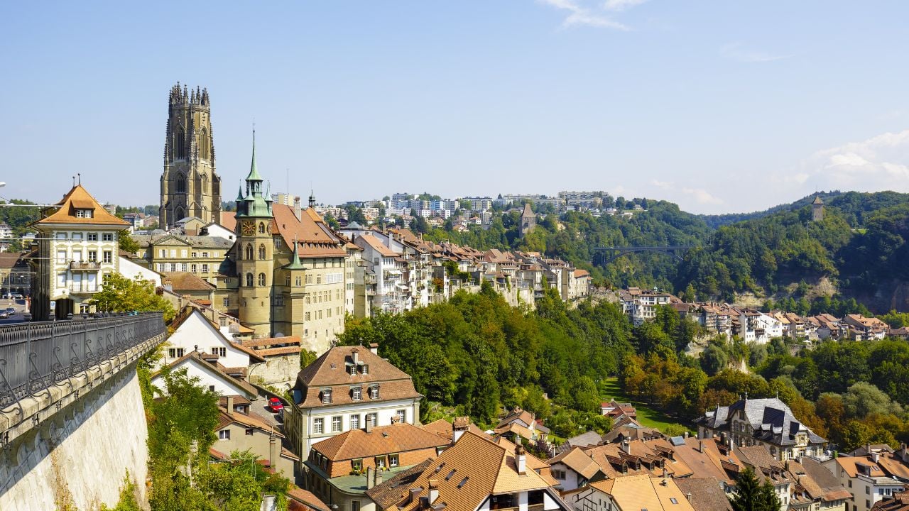 Fribourg, Switzerland, beside the Sarine River