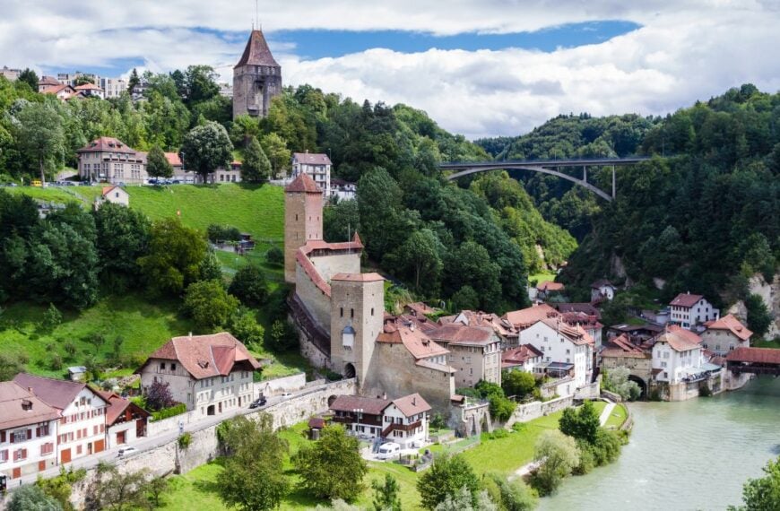 Auge District in Fribourg, Switzerland.