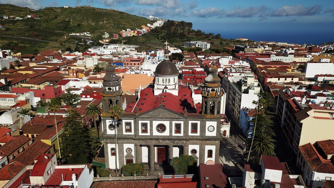 Aerial view of San Cristóbal de La Laguna in Tenerife, Canary Islands, Spain