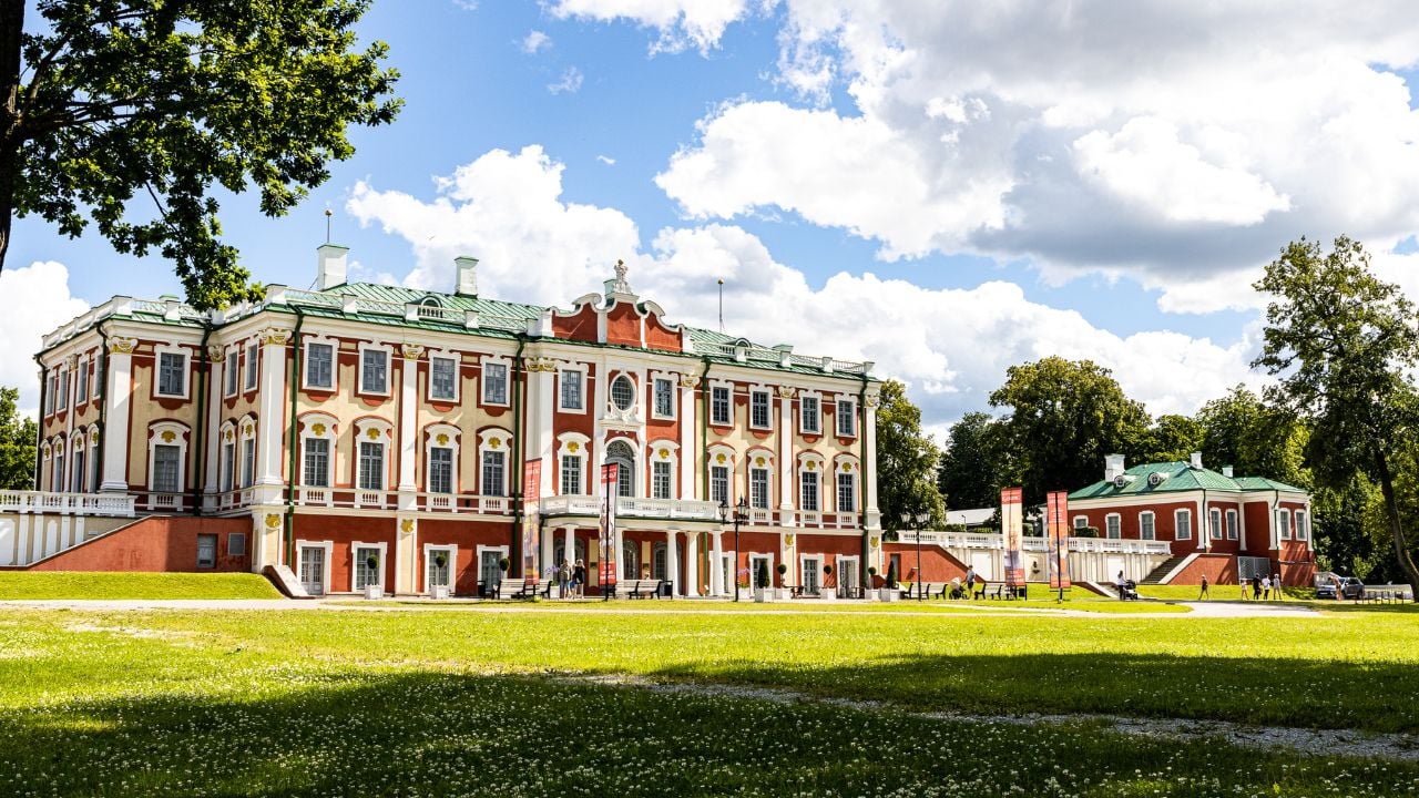 Kadriorg Palace, Kadriorg Park, Tallinn / Estonia - July 26 2020. The famous Kadriorg Palace from the 17th century, baroque style, build by Peter the Great in Tallinn.