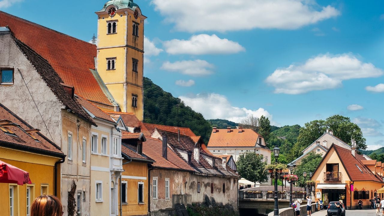 Center of old beautiful town of Samobor, Croatia.
